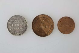 Italien, Silbermünze Kirchenstaat, 2½ Lire