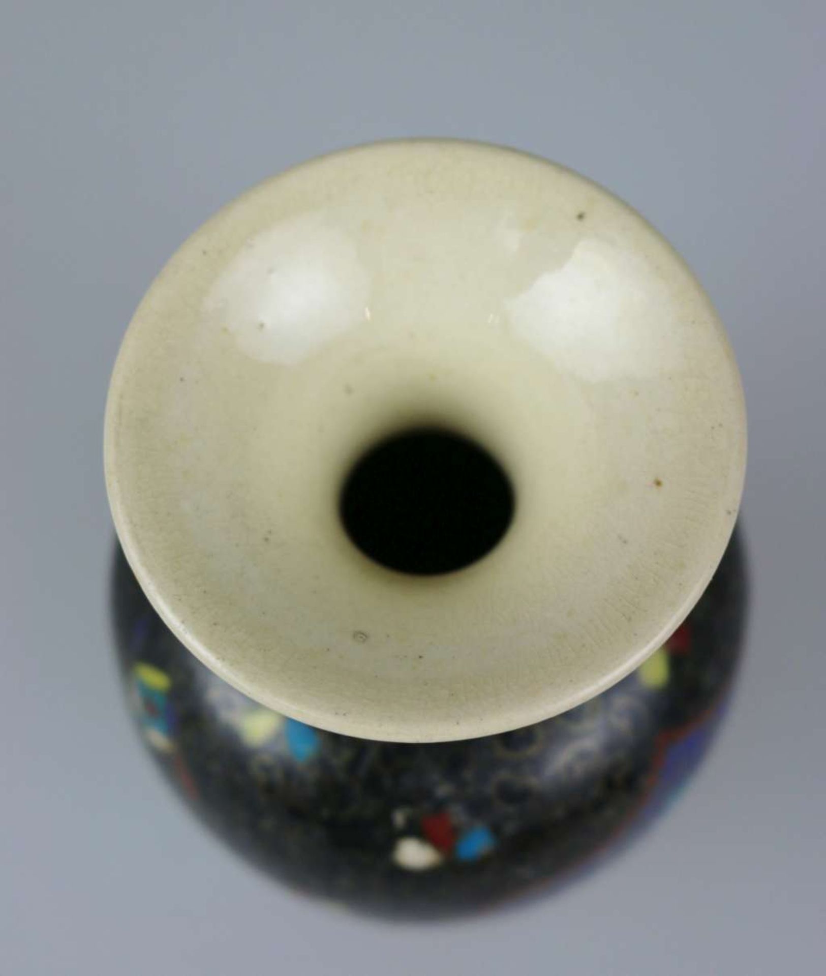 Cloisonné-Vase, Japan - Bild 3 aus 4
