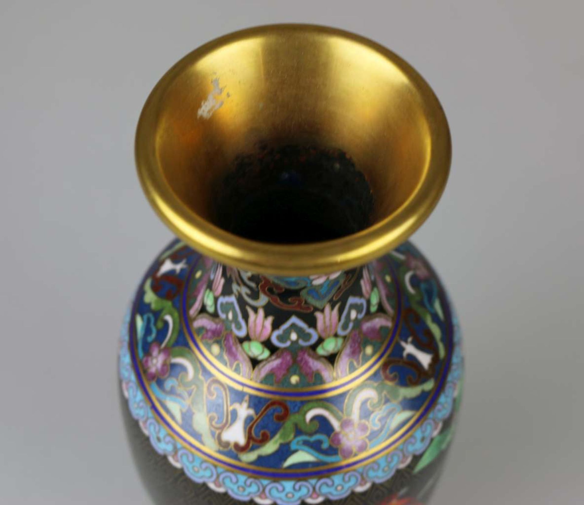 Cloisonné Vase, Japan - Bild 3 aus 4