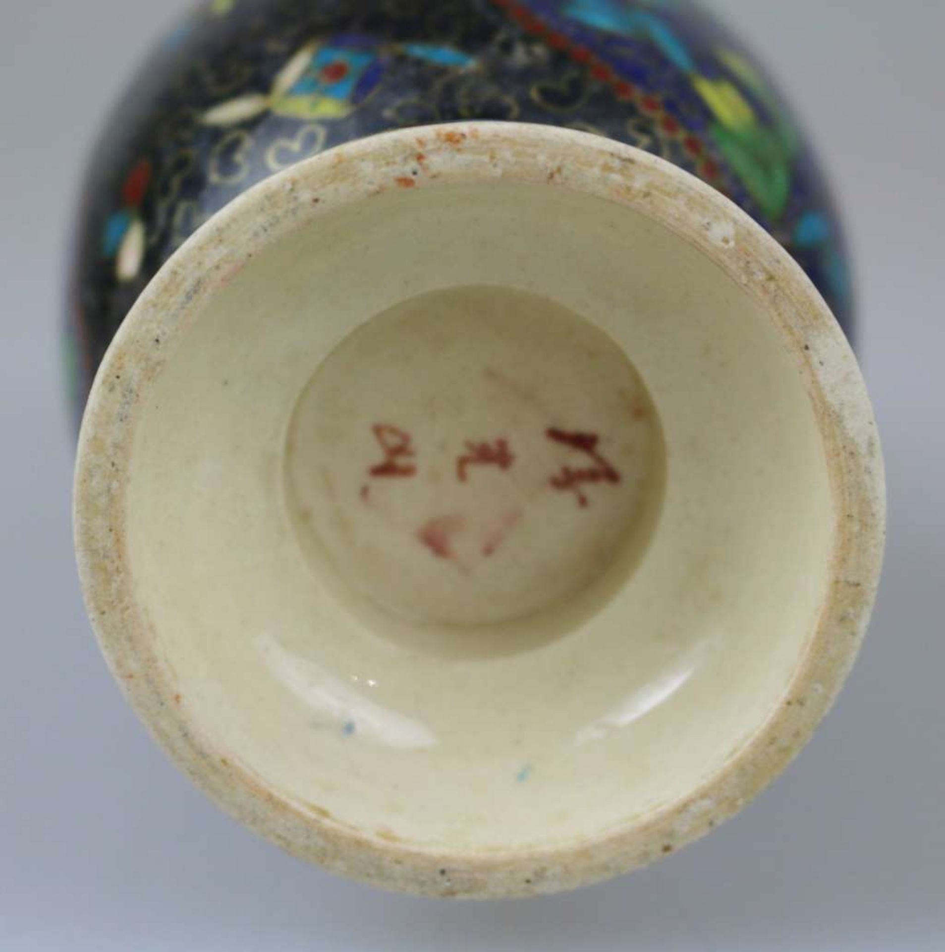 Cloisonné-Vase, Japan - Bild 4 aus 4