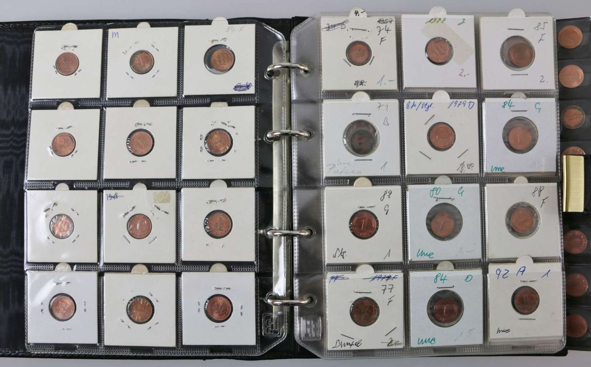 BRD, 4 Alben mit Pfennigmünzen - Bild 4 aus 5