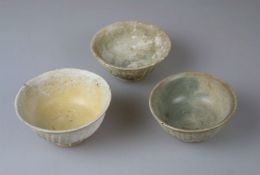 Thailand, 3 Seladon Schalen wohl 15 Jh.