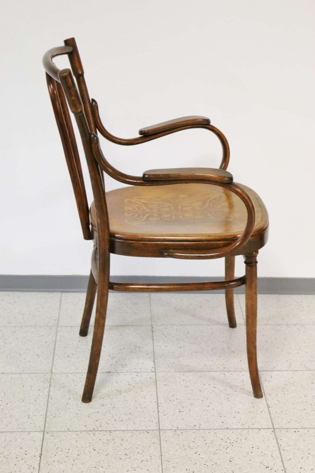 Fauteuil, möglicherweise Thonet Nr. 56 - Bild 3 aus 5