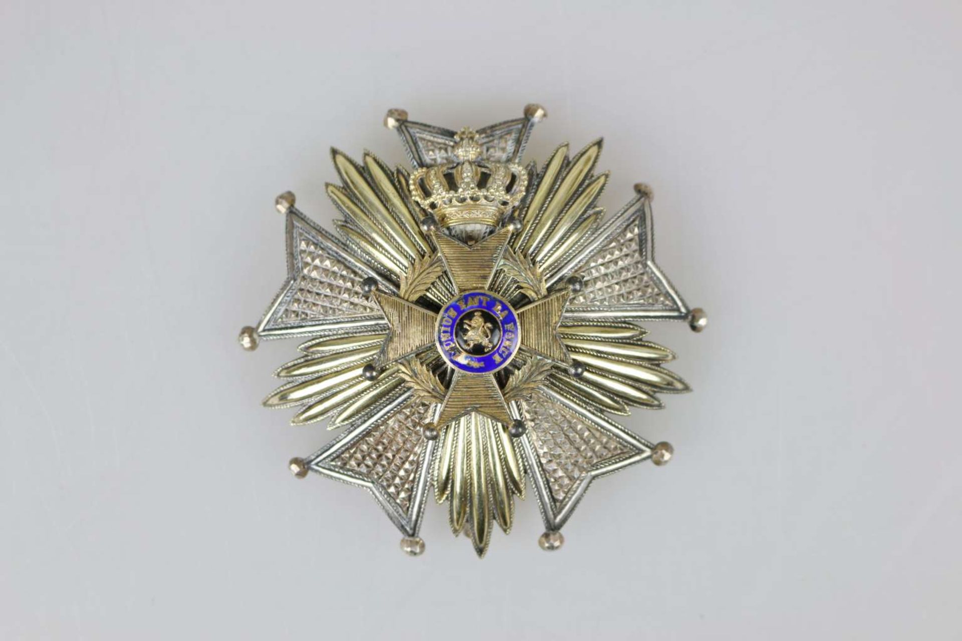 Belgien, Orden Leopolds II. 2. Modell 1908-1951, Bruststern zum Großoffizier