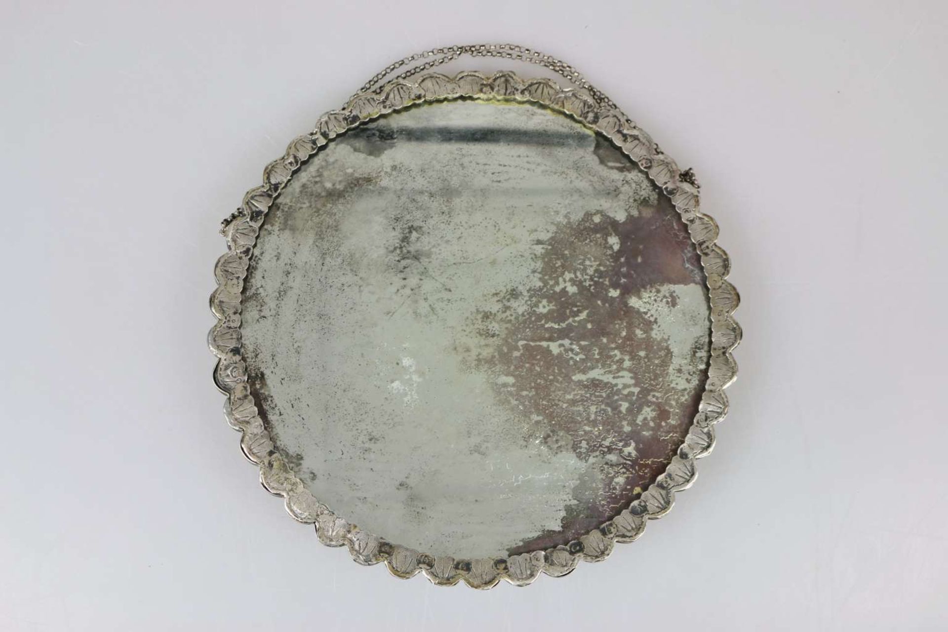 Osmanisches Reich, Silber gefasster Spiegel - Bild 2 aus 3