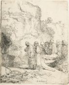 Rembrandt Harmensz. van Rijn – Christus, zu Grabe getragen