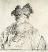 Rembrandt Harmensz. van Rijn – Alter Mann mit gespaltener Pelzmütze