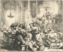Rembrandt Harmensz. van Rijn – Christus vertreibt die Händler aus dem Tempel