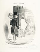Honoré Daumier – 9 Bll.: Lithografien aus verschiedenen Folgen