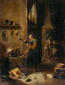 David Teniers D. J. (Nachfolge) – Der Alchemist in seiner Werkstatt