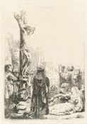 Rembrandt Harmensz. van Rijn – Die Kreuzigung (kleine Platte)