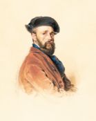 Carl von Saar – 2 Bll.: Herrenporträts