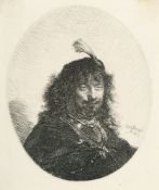 Rembrandt Harmensz. van Rijn – Selbstbildnis mit Federbusch