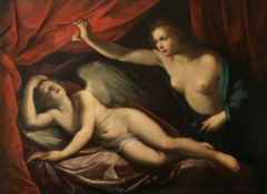 Guido Reni (Schule) – Psyche betrachtet den schlafenden Amor