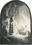 Rembrandt Harmensz. van Rijn – Die Auferweckung des Lazarus (große Platte)