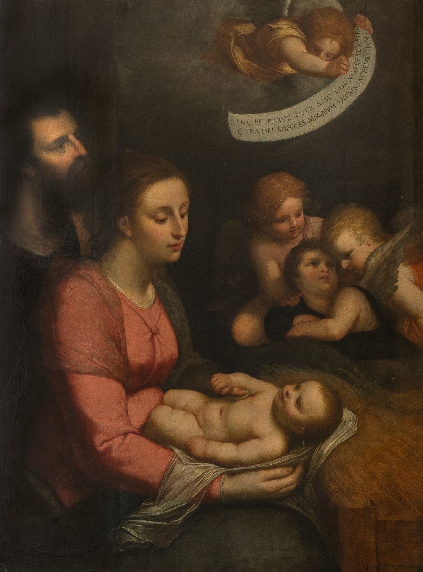 Otto van Veen – The Holy Family with four putti