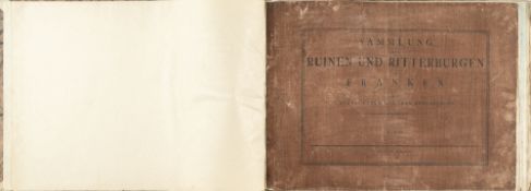 Mappenwerke und Illustrierte Bücher – Ruinen und Ritterburgen in Franken mit chrono-genealogischen A