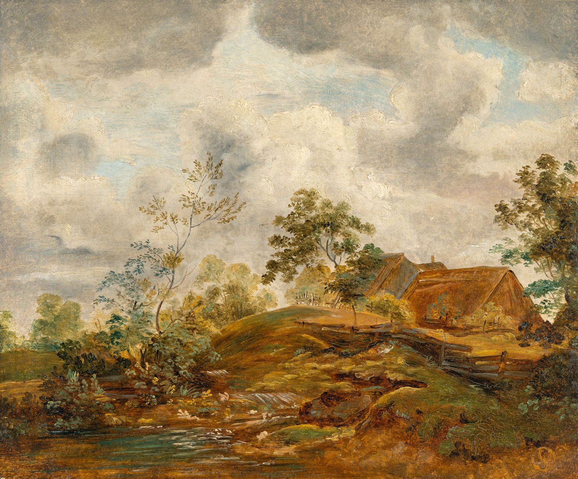 Ferdinand von Olivier – Landscape with a farmstead