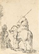 Rembrandt Harmensz. van Rijn – Der Reiter - Soldat mit Turban auf einem Pferd