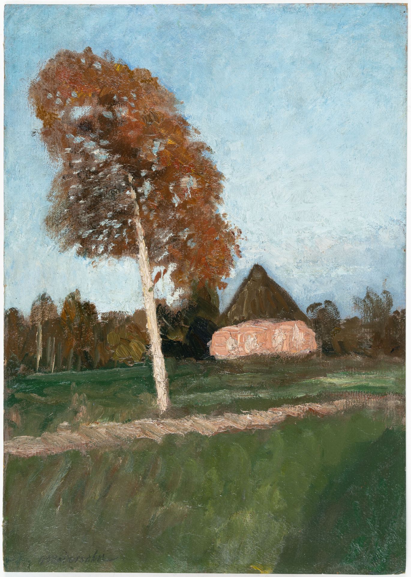 Otto Modersohn – Landschaftsstudie (Landscape study) - Bild 2 aus 4