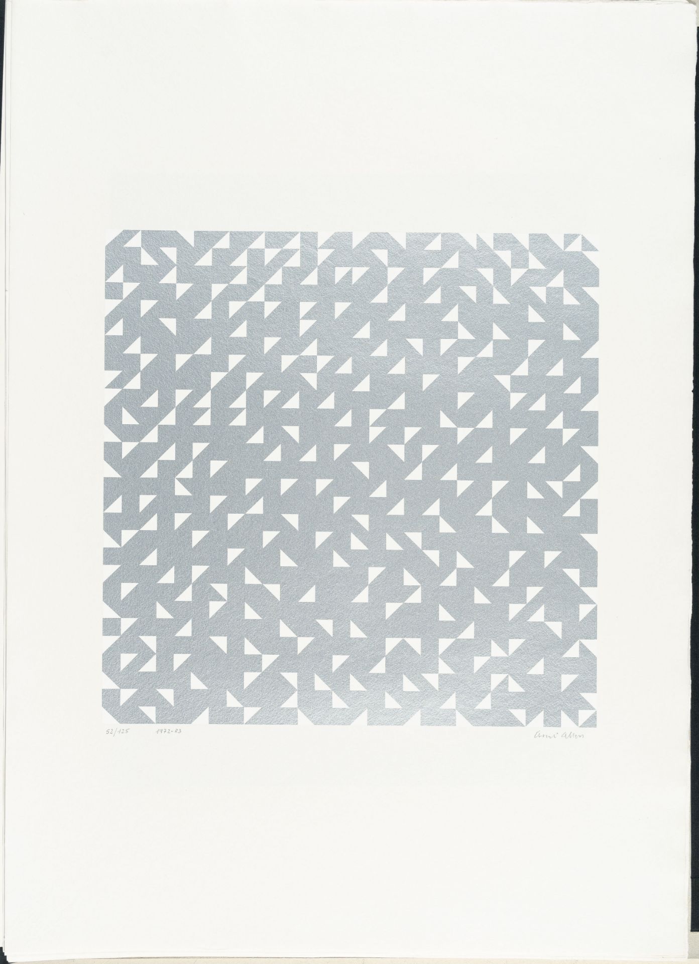 Anni Albers, Connections 1925/1983.Portfolio of 9 silkscreens in colours on wove, partially by - Image 11 of 17