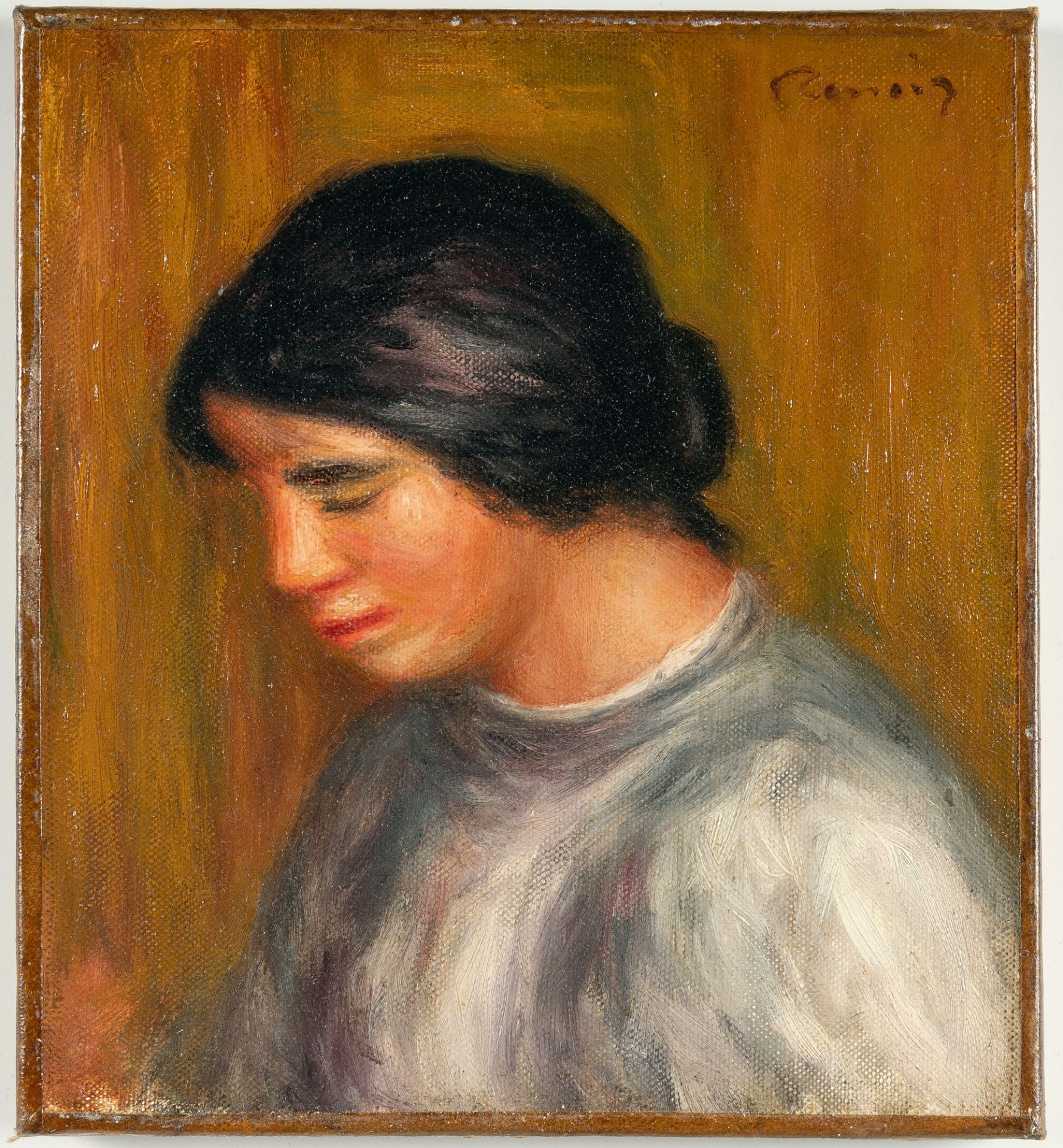 Pierre-Auguste Renoir – Portrait de Jeune Fille (Brune) (Portrait de Jeune Fille (Brune)) - Bild 2 aus 4