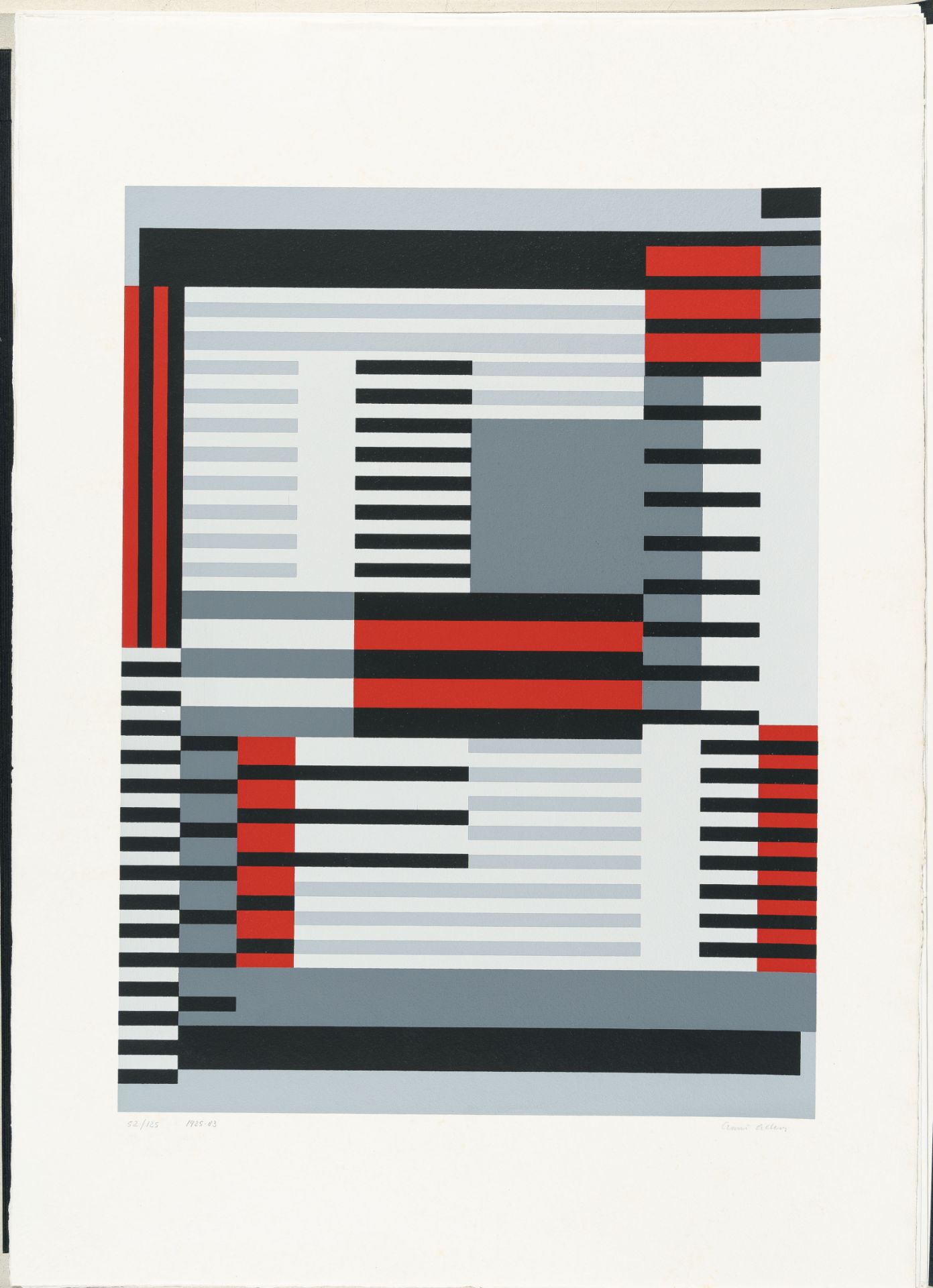 Anni Albers, Connections 1925/1983.Portfolio of 9 silkscreens in colours on wove, partially by - Image 10 of 17