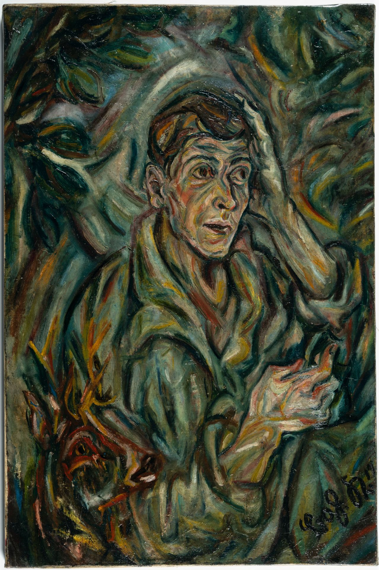 Bohuslav Kokoschka – Porträt Prof. Albert Paris Gütersloh (Portrait of Prof. Albert Paris Gütersloh) - Bild 2 aus 4