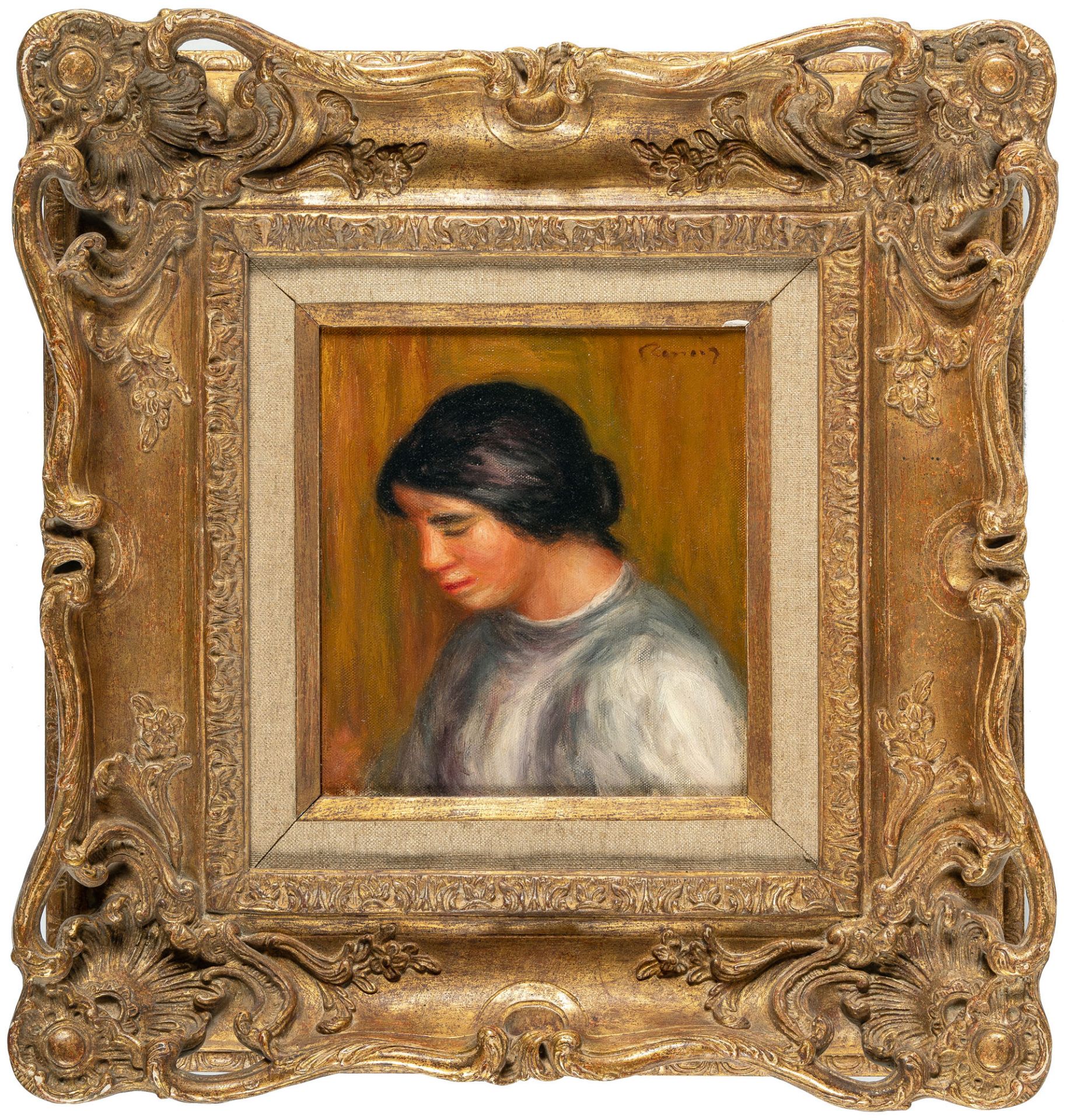 Pierre-Auguste Renoir – Portrait de Jeune Fille (Brune) (Portrait de Jeune Fille (Brune)) - Bild 4 aus 4