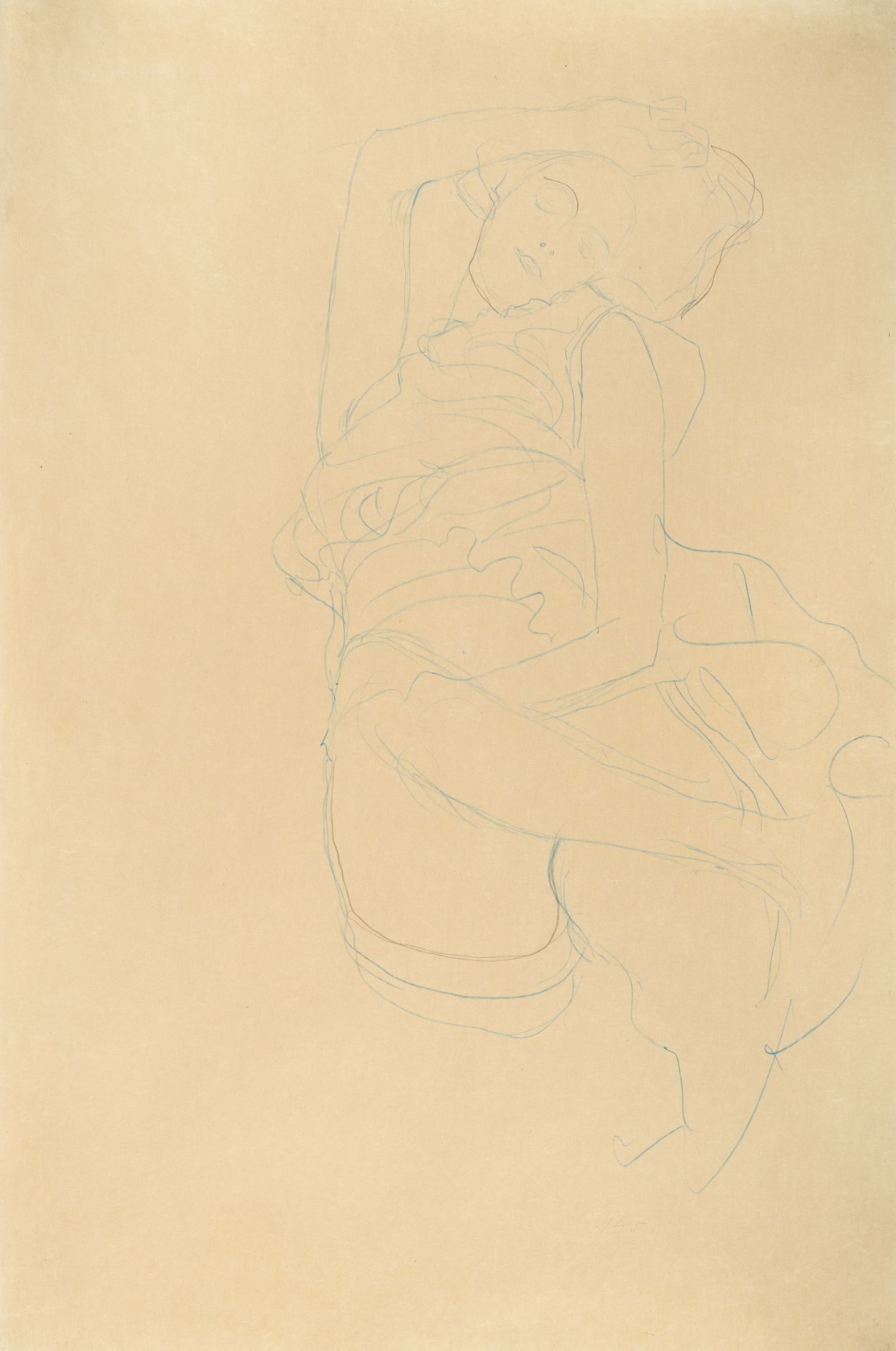 Gustav Klimt – Halbakt (Demi-nude)