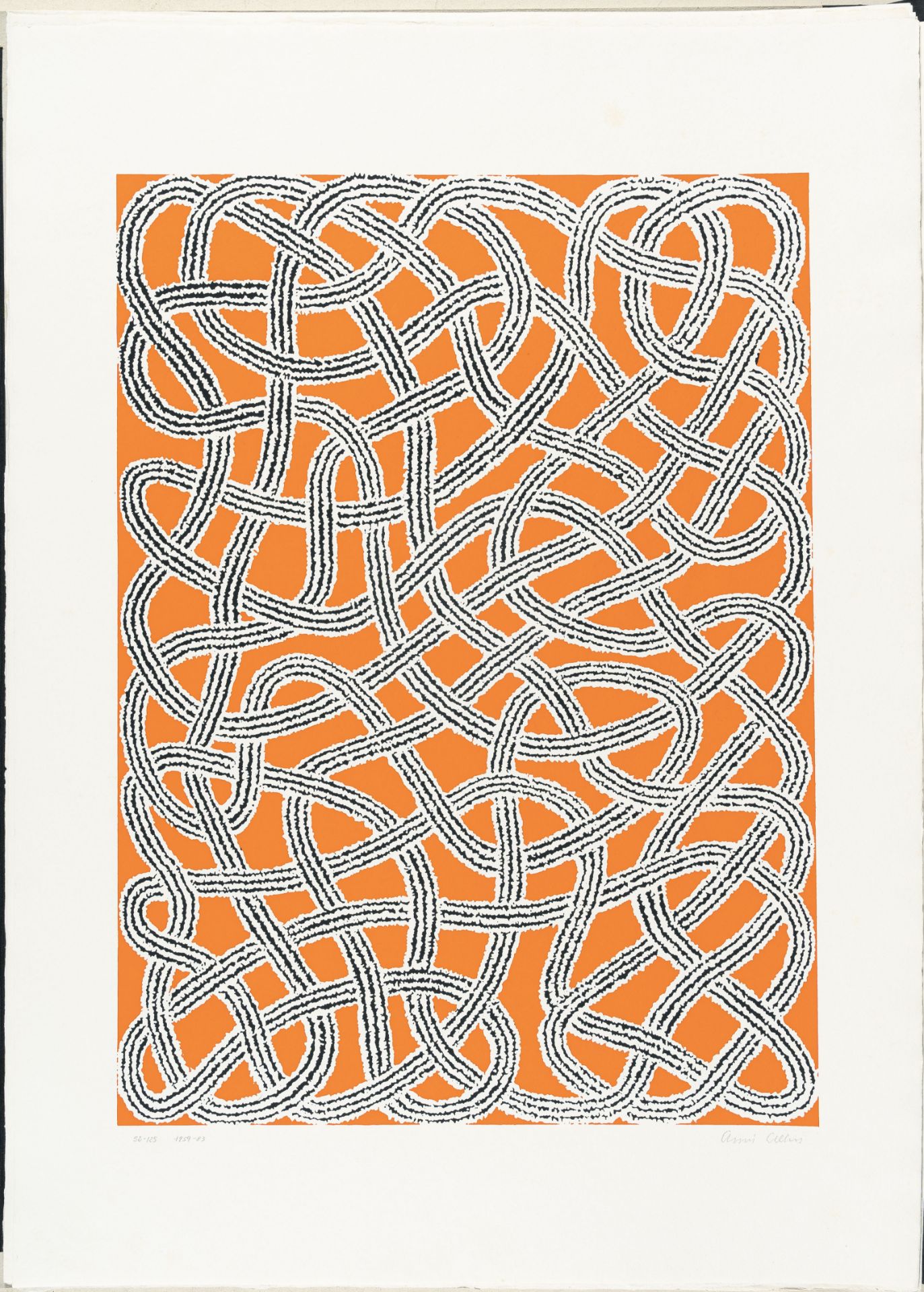 Anni Albers, Connections 1925/1983.Portfolio of 9 silkscreens in colours on wove, partially by - Image 7 of 17