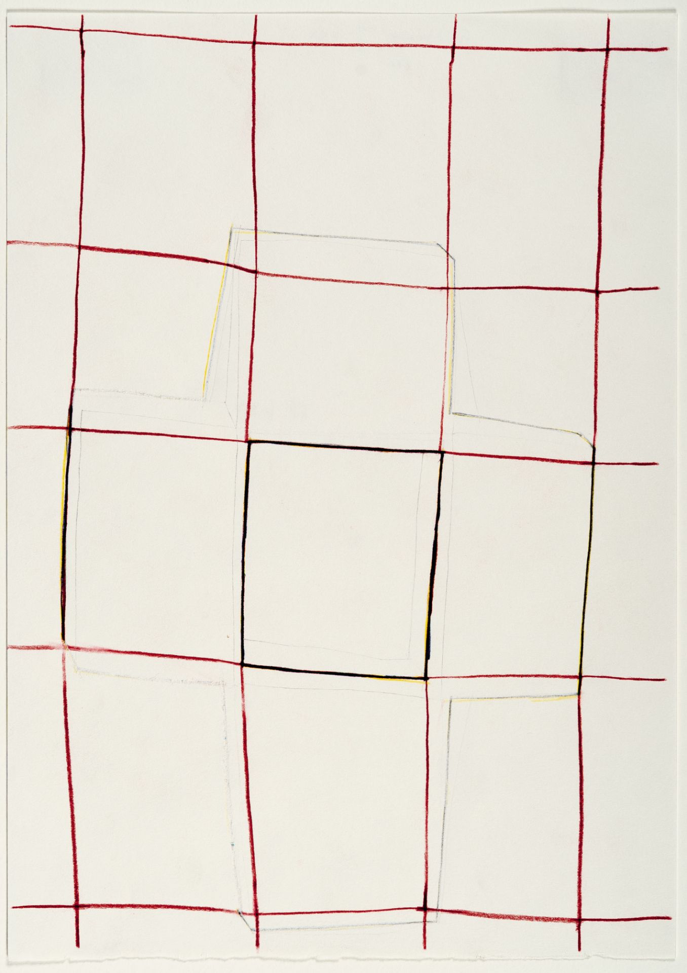 German Stegmaier, Untitled ("F62").Coloured pencil and pencil on wove. 2001. Ca. 27.5 x 19.5 cm. - Image 2 of 3