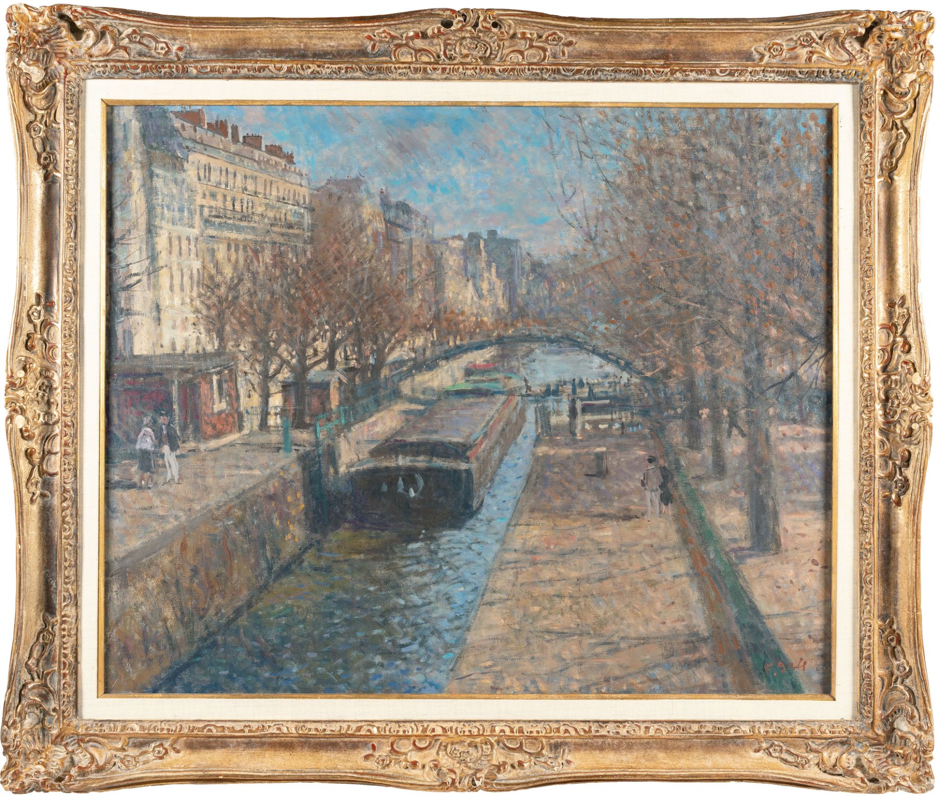 François Gall – Lumière d'Automne, Canal Saint-Martin. Paris 10e. (Lumière d'Automne, Canal Saint-Ma - Bild 4 aus 4