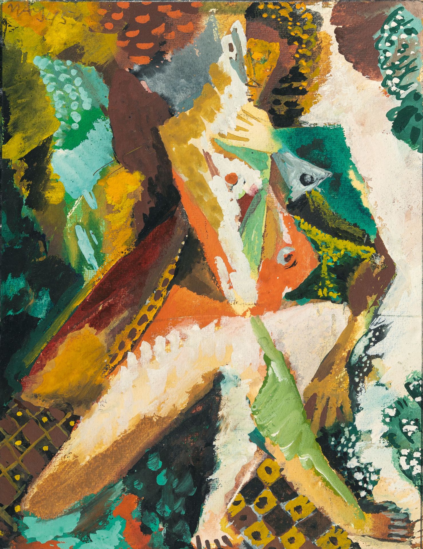 Ernst Wilhelm Nay – Sitzende (Seated figure)