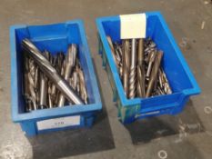 Various Reamers Striaght & Taper Shank Type (Please Note: Plastic Container Boxes Are Not Included)