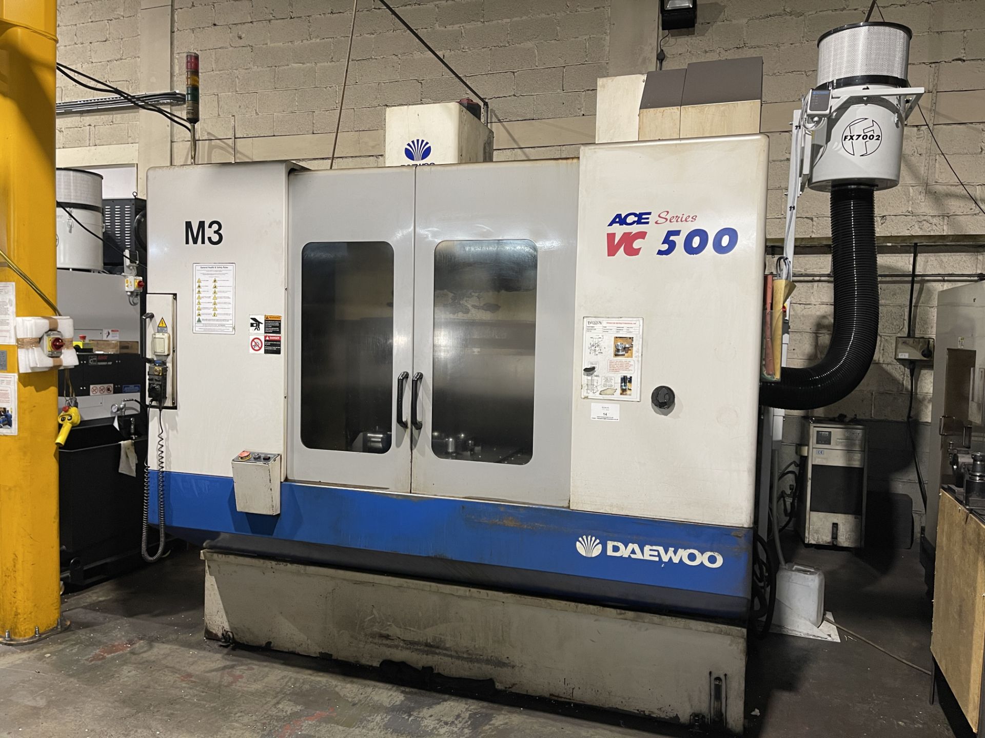 Daewoo ACE VC500 CNC Vertical Milling Centre - Image 2 of 21