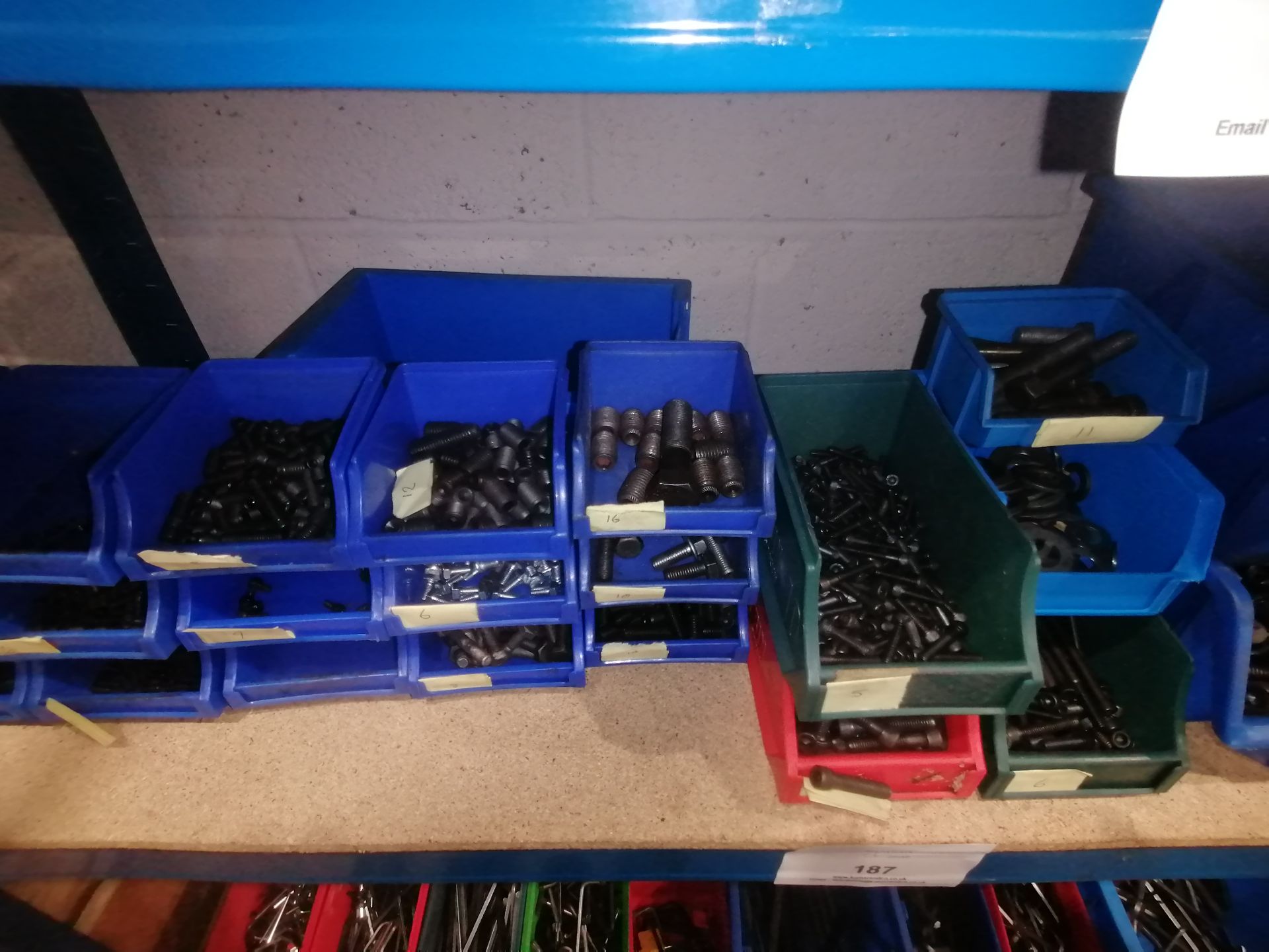 Various Capheads, GrubScrews, Nuts, Bolts & Washers (Please Note: Plastic Container Boxes Are Not - Image 4 of 10