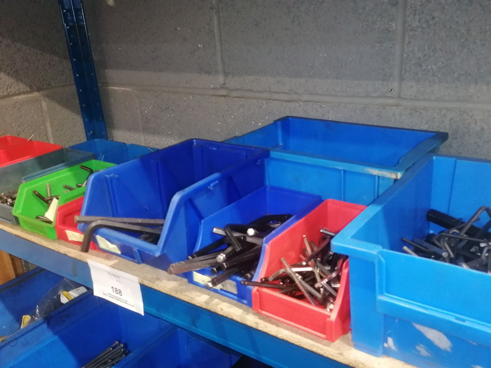 Various Allen Keys & Torque Keys (Please Note: Plastic Container Boxes Are Not Included)