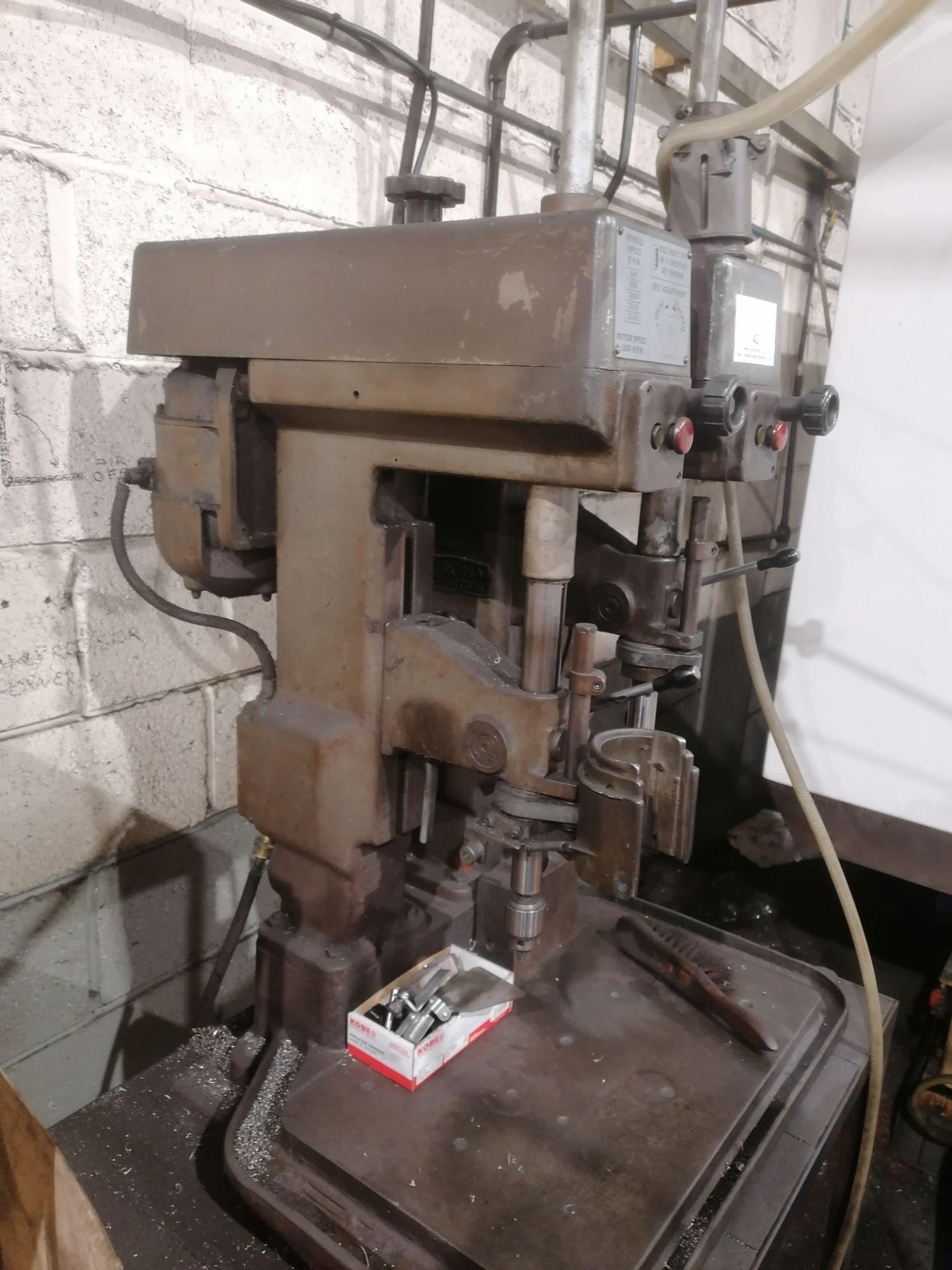Twin Spindle Pillar Drill 3Phase on Table Stand - Image 2 of 4