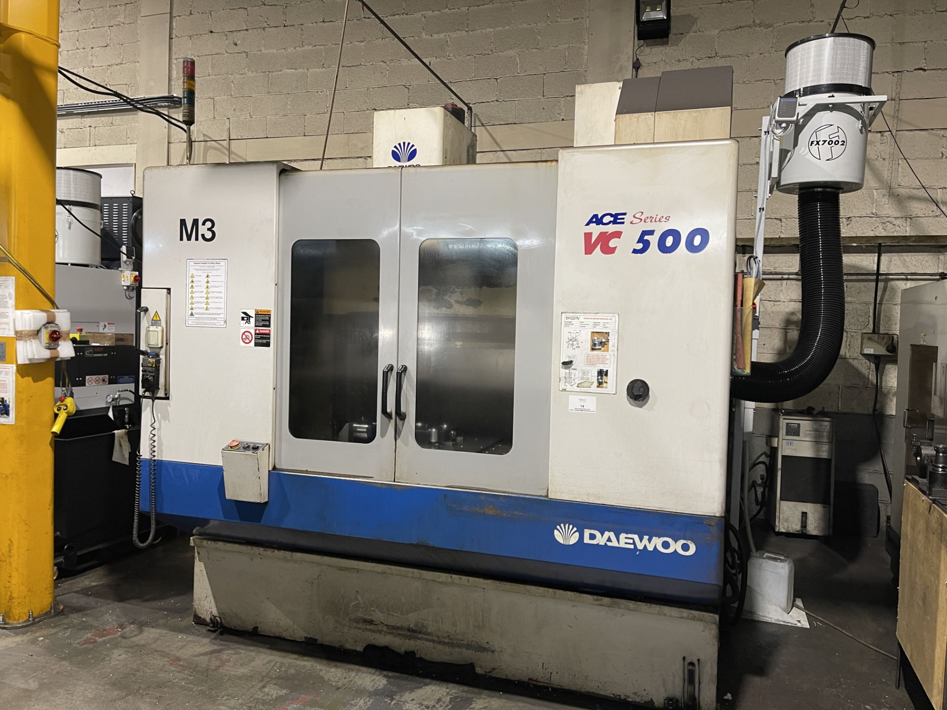 Daewoo ACE VC500 CNC Vertical Milling Centre - Image 3 of 21