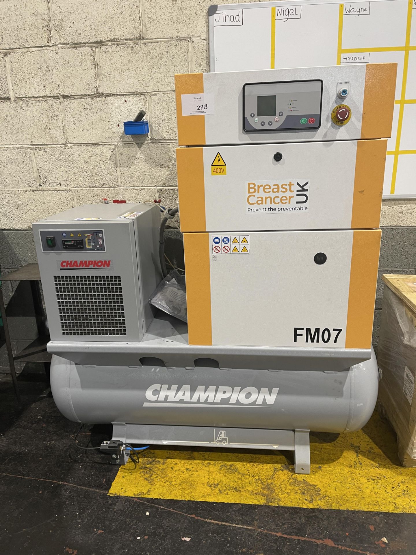 2020 - Gardner Denver Type Champion Screw Compressor - Image 2 of 14