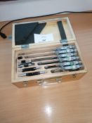 0-6" Micrometrer Set 6" Micrometer 1" Range (Please Note: Plastic Container Boxes Are Not Included)