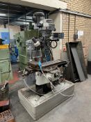 Bridgeport Textron Turret Head Milling Machine with Acu Rite 2 Axis DRO, Machine Vice, Order No.