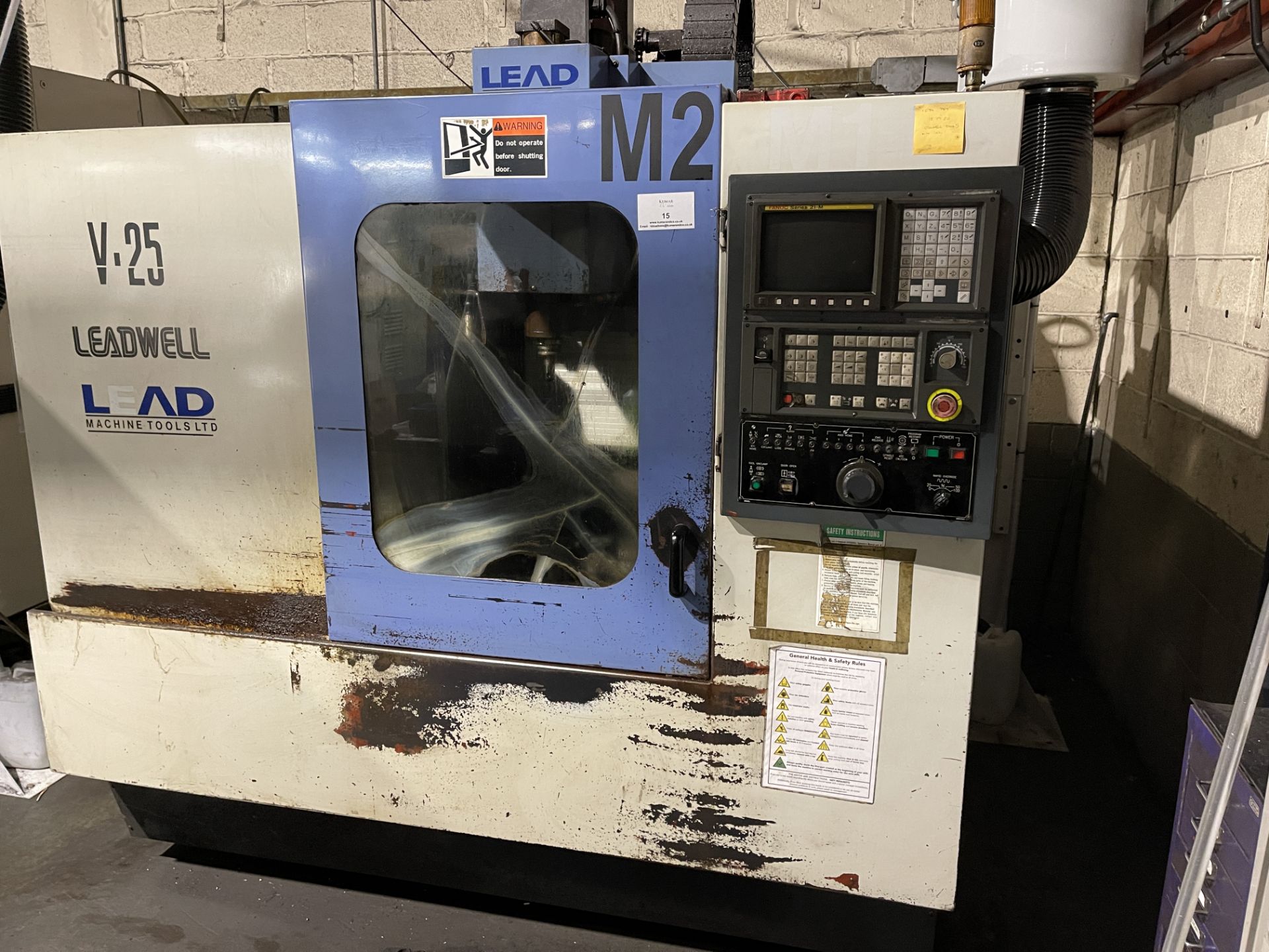 Leadwell V-25 CNC Vertical Machining Centre - Image 2 of 19