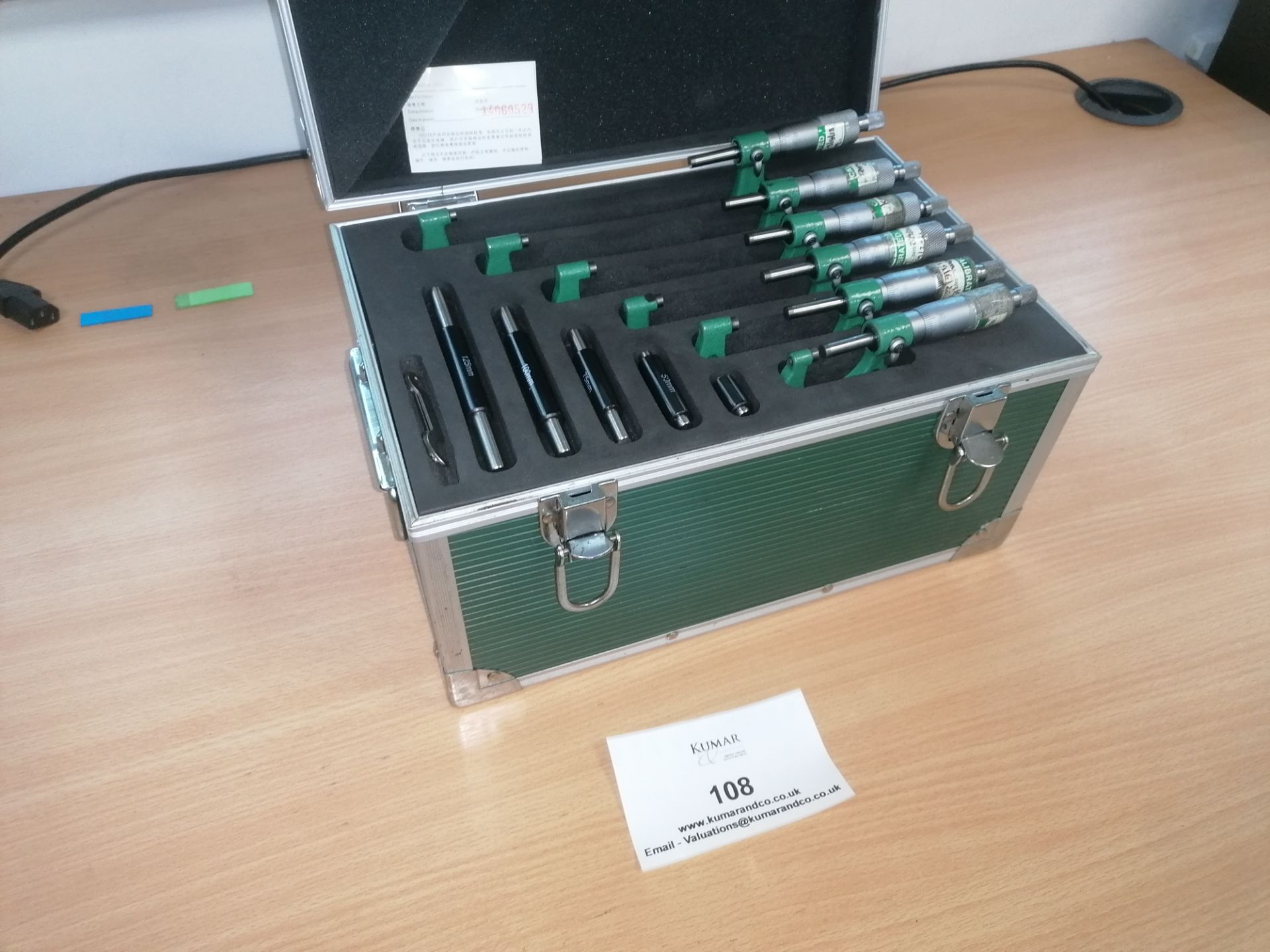 6: Micrometer Set 25mm Range, Size 0 - 150mm (In Carry Case As shown) - Image 2 of 5