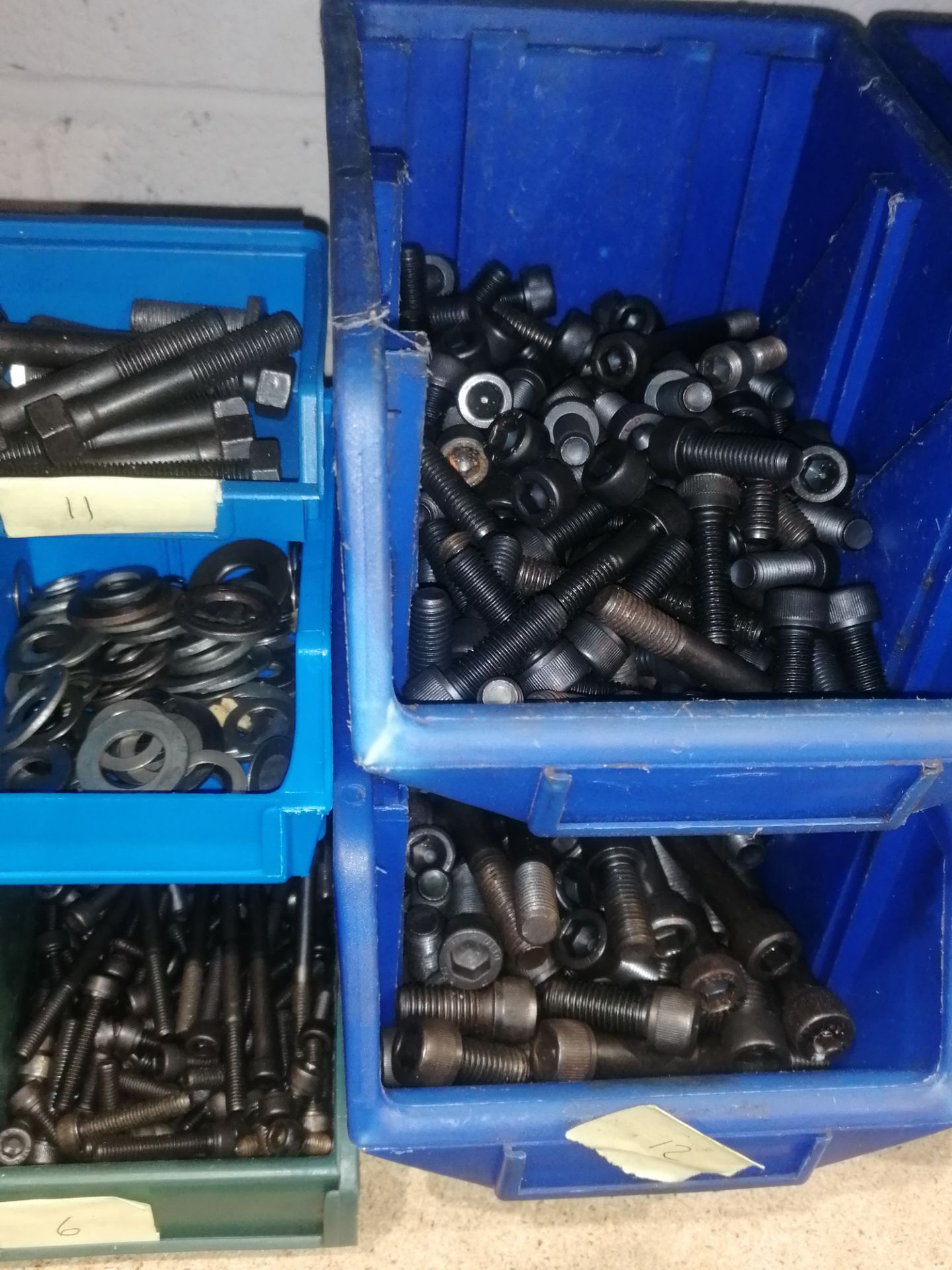 Various Capheads, GrubScrews, Nuts, Bolts & Washers (Please Note: Plastic Container Boxes Are Not - Image 7 of 10