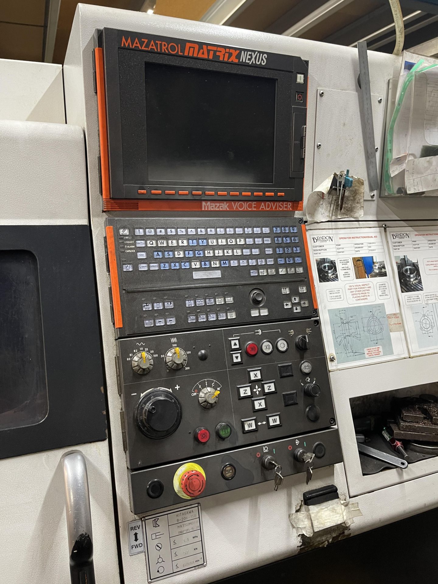 2010 - Mazak Quick Turn Nexus 200-II MS CNC Turning Machine - Image 6 of 13