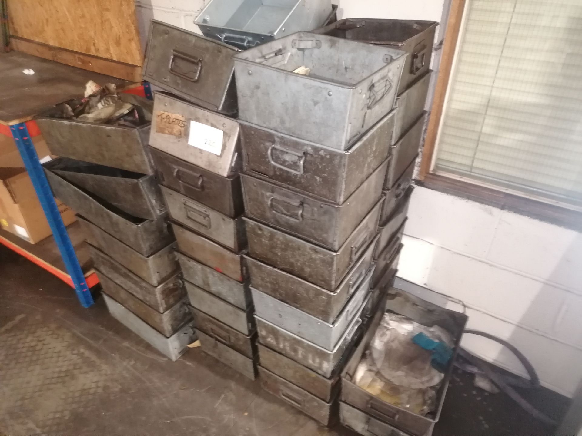 Approx 50 Metal Storage Boxes Various Sizes - Image 2 of 5