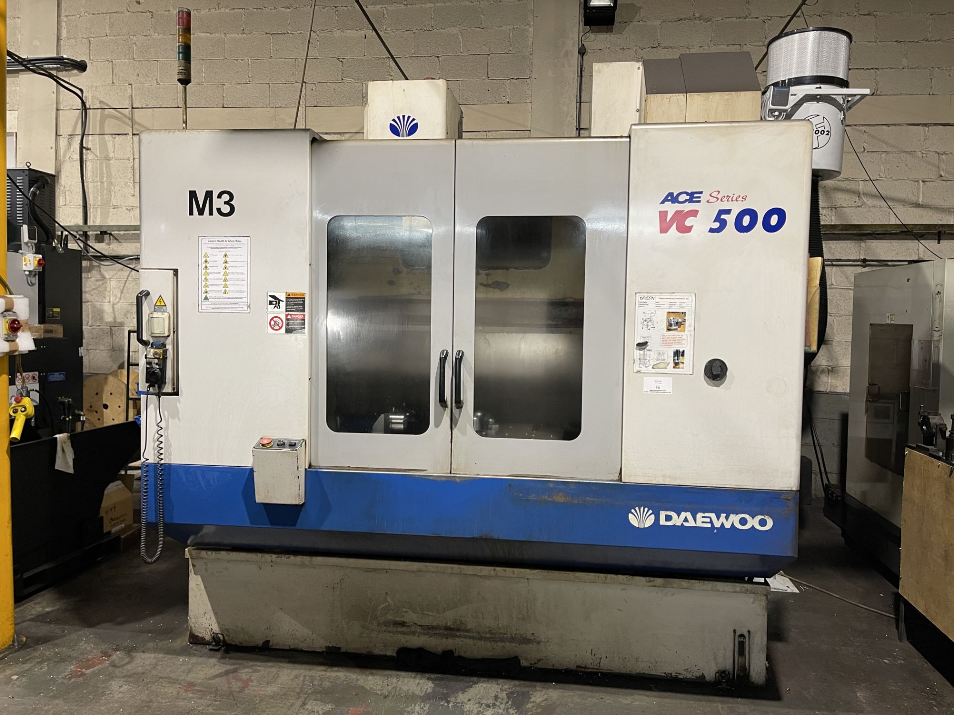 Daewoo ACE VC500 CNC Vertical Milling Centre - Image 4 of 21