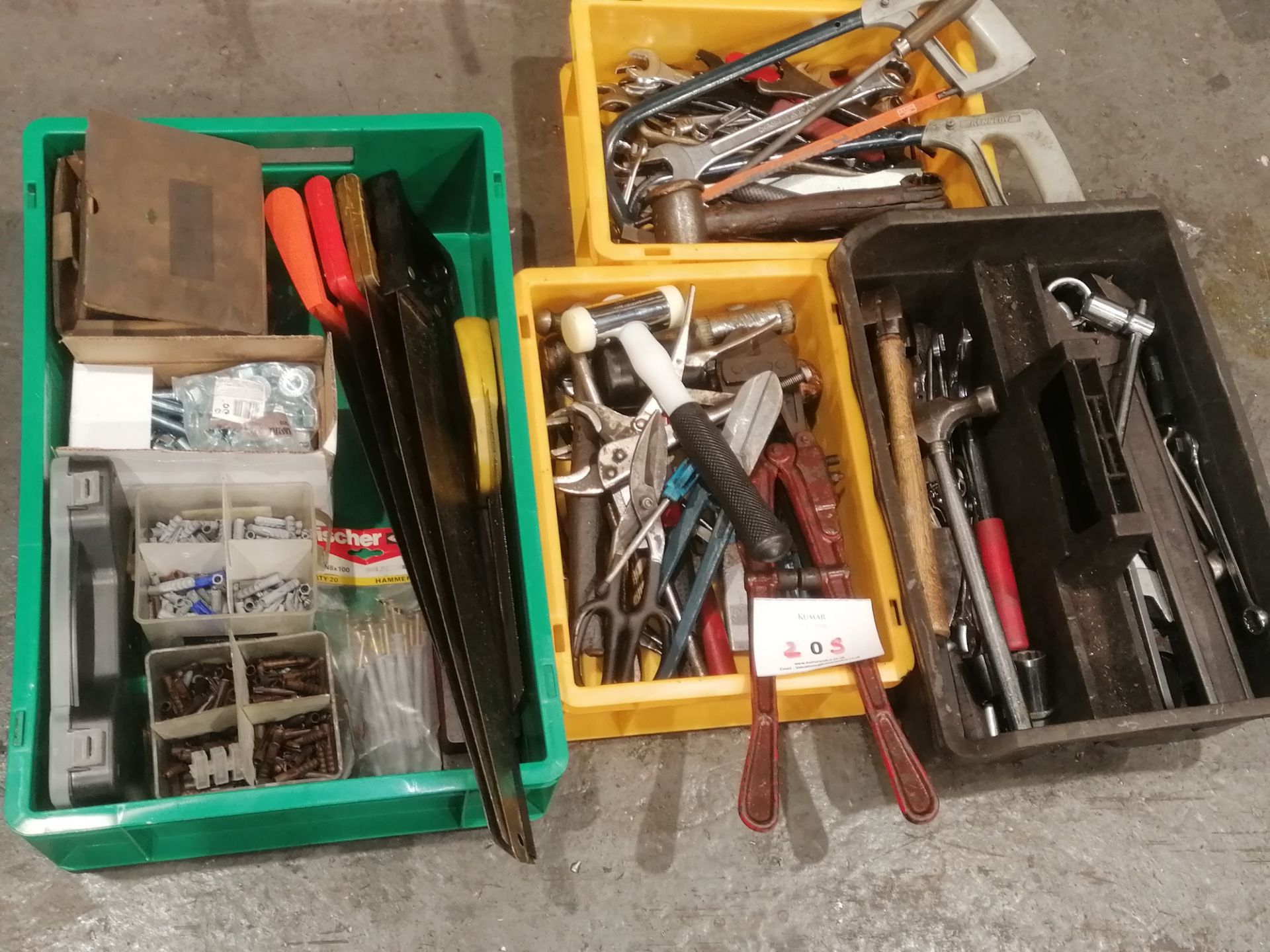 Various Hand Tools (Please Note: Plastic Container Boxes Are Not Included) - Image 2 of 6